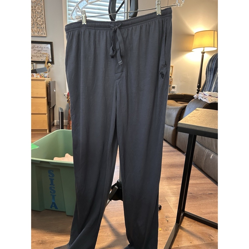 Polo Ralph Men's Sleepwear Pants Dk Gray Poly-rayon Super Soft